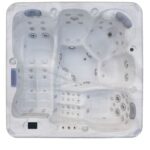 5-people hot tub, 220x220 cm, with 91 hydrojets, radio and Bluetooth MI067