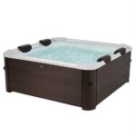 5-6 seater minispa with 120 whirlpool jets 160x160 cm chromotherapy and ozone therapy included MI044