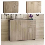 Mobile credenza dimensioni 102x35 cm con ante e cassetti disponibile in 3 finiture CMP066