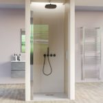 Porta doccia con anta a battente in diverse misure cristallo trasparente 6mm con anticalcare PT45