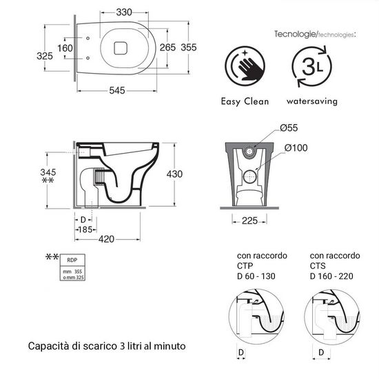 bidet and wc model Tania filomuro wc monoblock and wc cover