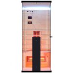 Sauna Infrarossi da 80x110 cm con 3 irradianti full spectrum cromoterapia e bluetooth SA064