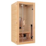 Cabina con pannelli Infrarossi 90x90 cm con radio cromoterapia 4 irradianti full spectrum e 1 in carbonio SA054
