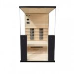 Sauna Infrarossi due posti 125x100 cm connessione bluetooth cromoterapia e 5 irradianti full spectrum SA065