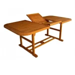 Tavolo da esterno modello "Silvia" allungabile 150/200x90 cm realizzato in legno di acacia massiccio