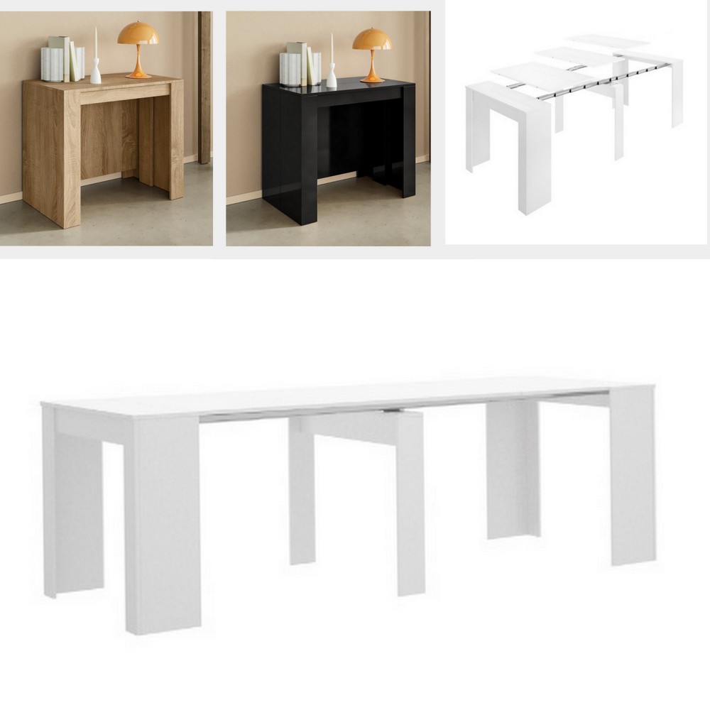 tavolo-consolle-estensibile-da-54-a-239-cm-3-colori 5-mode extendable living room table from 54 up to 239 cm in gray oak wood TV011