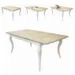 Tavolo da pranzo allungabile 160/200 cm realizzato in legno bicolore TV023