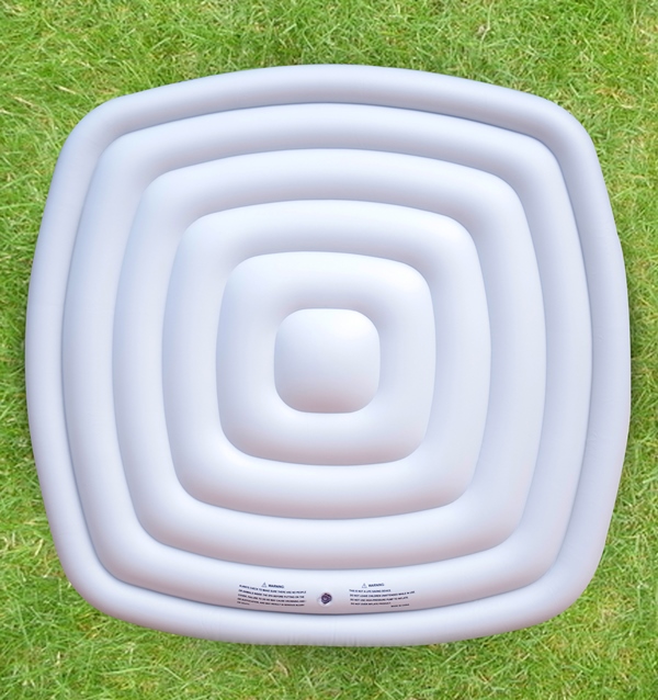Square 185x185 Auto Inflatable Mini Pool Heater 132 jets Heater for 4 adults + 2 children Full Optional