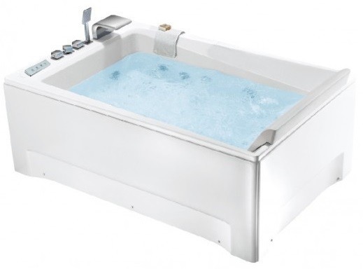 180x120cm whirlpool bathtub built-in or center room double pump VA86