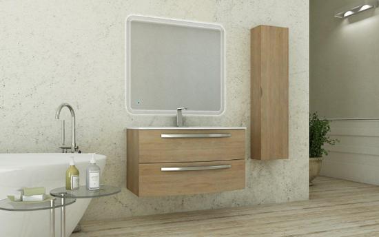 Arredo da bagno Stella 74 o 100 cm in varie colorazioni lavandino in mineralmarmo cristallo o ceramica