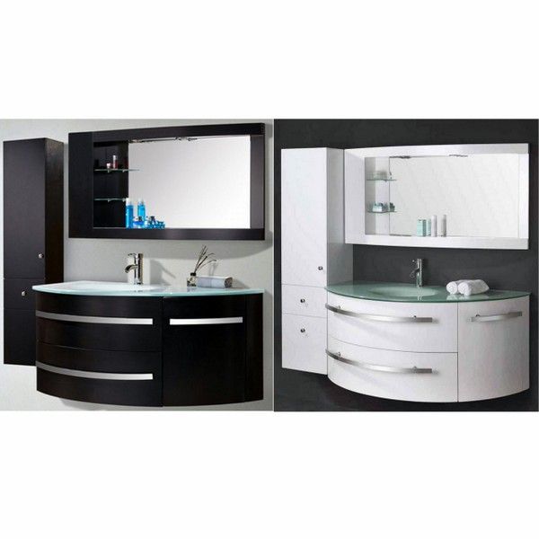 ARREDO_MOBILE_BAGNO_DESY_BIANCO_NERO_CON_COLONNA_SPECCHIO_120_30__1539615913_939 Bathroom furniture model Desy 120+35 cm modern suspended in 2 colors mirror column and mixer for free