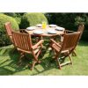 Jessica model outdoor wooden table and chairs set