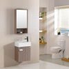 Bathroom furniture model minimal2 cm 46 in light oak with washbasin and mirror with mixer included