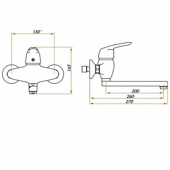 Rubinetti disponibili in tre modelli, per lavelli da cucina made in Italy RB91