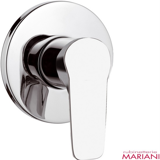 Mariani chrome shower faucet available in both single-hole (concealed) and double-hole (external mixer) RB96