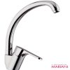 Mariani high neck chrome plated brass kitchen sink faucet RB72