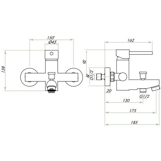 Miscelatori_made_in_Italy_linea_tonda_per_doccia_scheda_tecnica__1598088792_292 Made in Italy faucets for washbasin bidet and bath RB69
