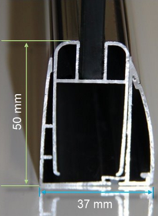 Box doccia anta fissa porta scorrevole H195 chiusura soft-close vetro anticalcare 8 mm in diverse misure B09
