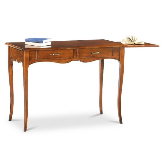 110x56 cm desk available in two colours with two drawers and side shelf, model Zoe6