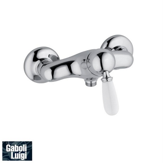 Gaboli retro-style shower mixers for built-in (single-hole) or outdoor (double-hole) RB82