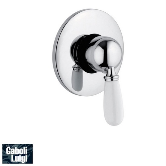Gaboli retro-style shower mixers for built-in (single-hole) or outdoor (double-hole) RB82
