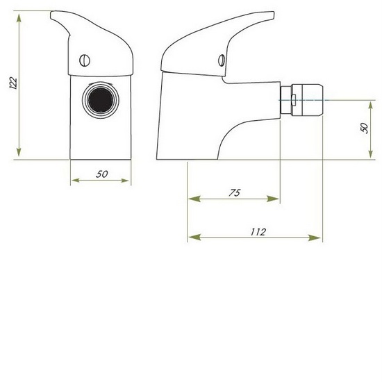 Miscelatori italiani disponibili per lavabo, per bidet o per vasca linea stondata RB89