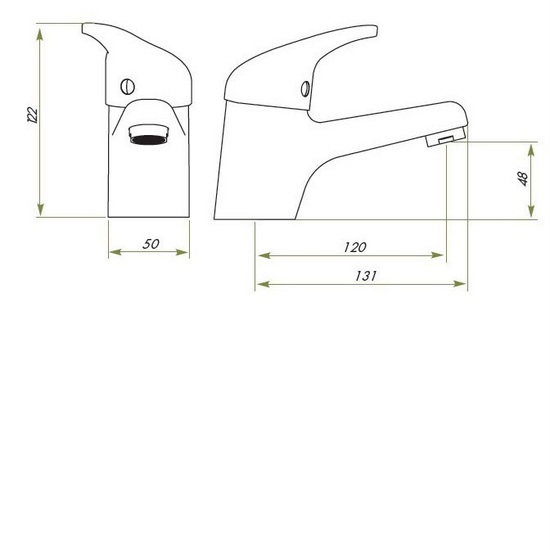 Miscelatori italiani disponibili per lavabo, per bidet o per vasca linea stondata RB89