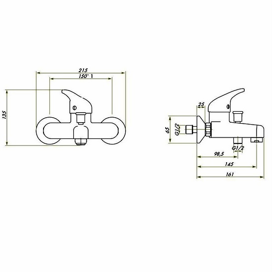 Miscelatori italiani disponibili per lavabo, per bidet o per vasca linea stondata RB89