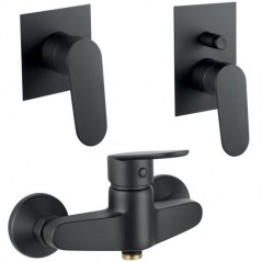 Kevon recessed shower faucet also with diverter or external double-hole RB124