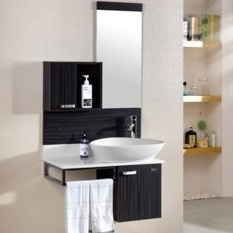 Mobile Bagno Completo Con Mensola e Lavabo Da Appoggio