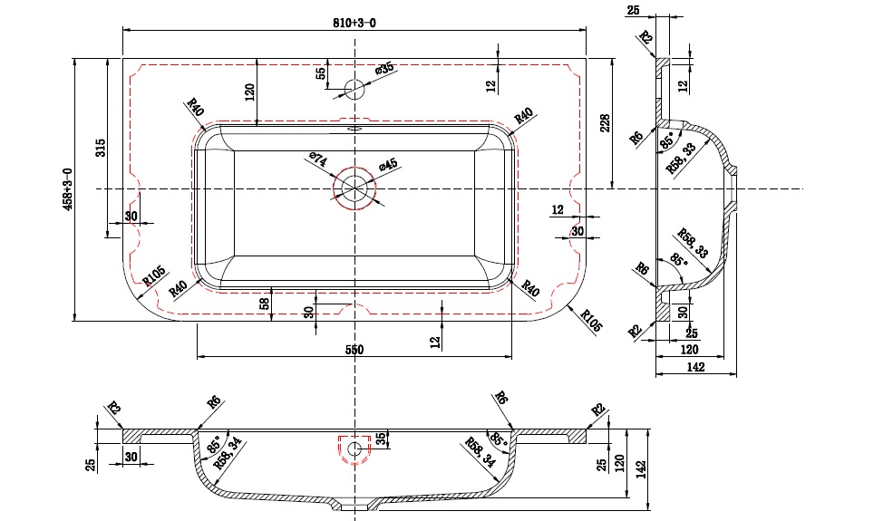 Arredo Bagno Angel angoli stondati da 80 o 100 cm disponibile nei colori bianco lucido o rovere soft lavandino mineralmarmo bianco opaco