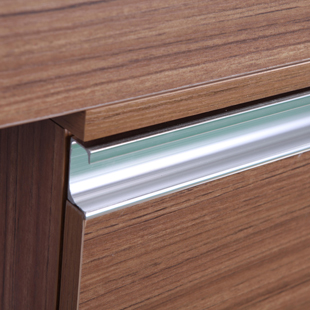 Arredo bagno modello kappa cm 100 wenge chiaro lavandino nero con rubinetto incluso