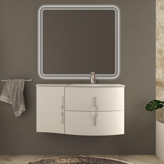 Sting 104 cm mobile bathroom furniture in 4 colors modular