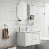 Modern 80cm wall-hung bathroom furniture 1 door 2 drawers with complimentary faucet Brenda model