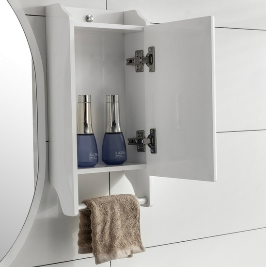 Modern 80cm wall-hung bathroom furniture 1 door 2 drawers with complimentary faucet Brenda model