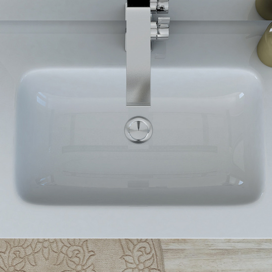 Very furniture hanging bathroom cabinet available 74 or 100 cm with washbasin and front drawer