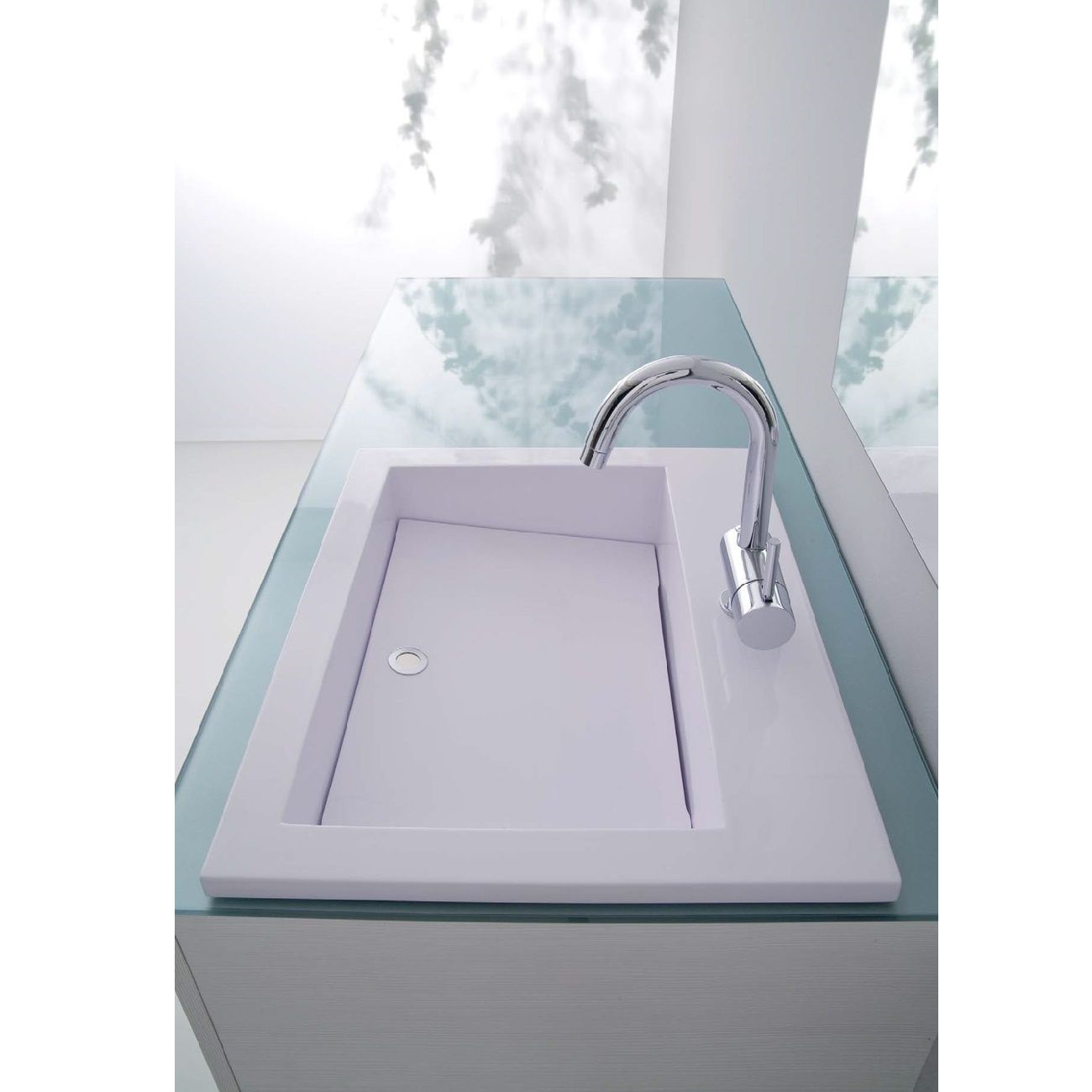 Mobile Bagno Con Porta Lavatrice e Lavatoio cm 131