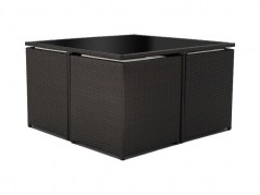 arredo_esterno_beth_nero_tavolo_sedie_pouf_chiuso__1598540682_430 Outdoor set with table and chairs model Beth available in black with white cushions