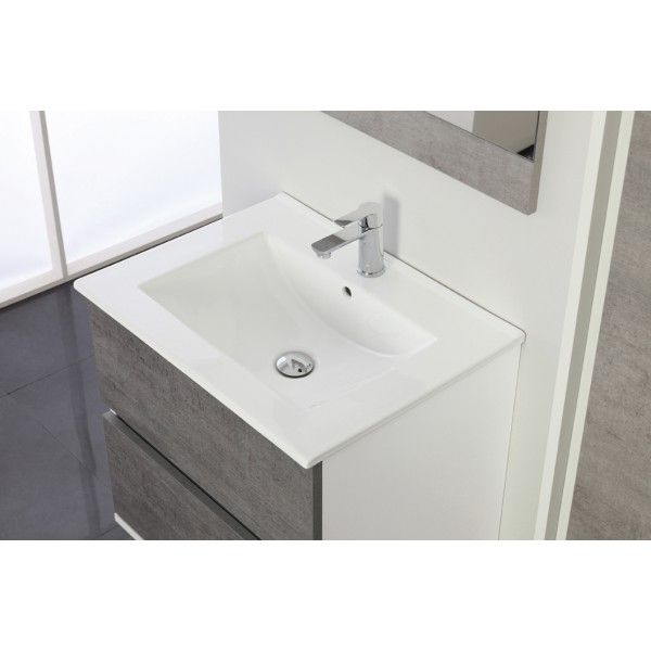 Arredo da bagno modello Fanny2 mobile sospeso disponibile in due misure e colori specchiera inclusa