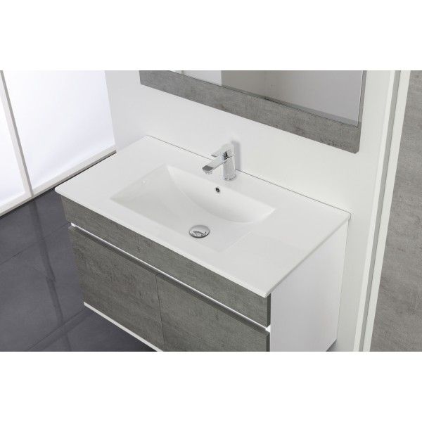 Arredo da bagno modello Fanny2 mobile sospeso disponibile in due misure e colori specchiera inclusa