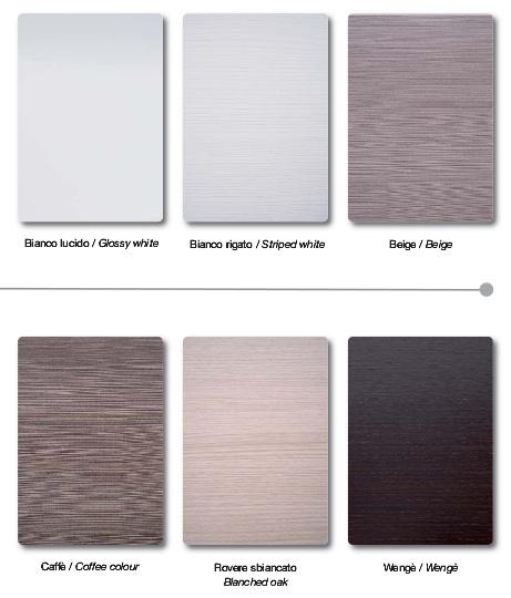 Arredo Mobile Bagno sospeso moderno Zeus2 in 6 colori ad un cassettone