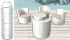 arredo_per_esterno_Kim_rattan_bianco_totem__1598455668_216 Kim modern style outdoor furniture in 2 finishes armchairs and crystal coffee table
