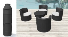 arredo_per_esterno_Kim_rattan_nero_totem_e_sedie__1598455669_444 Kim modern style outdoor furniture in 2 finishes armchairs and crystal coffee table
