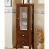 Bathroom furniture multipurpose single base arte povera glass door 46x120hx34 CMP043