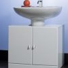 Arredo mobile bagno base copri colonna o mobile copricolonna da bagno bianco CMP034