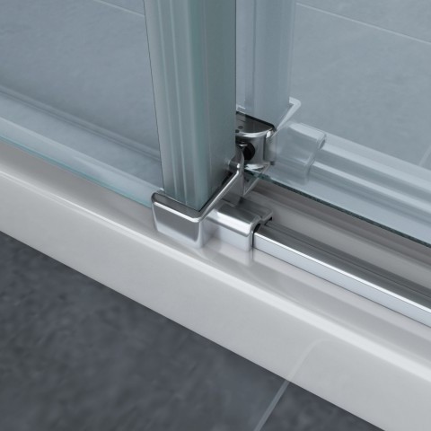 Box Doccia 8mm porte scorrevoli misure 70x90 70x100 70x120 80x120 100x100 H195 B24