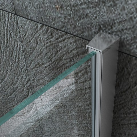 Box Doccia 8mm porte scorrevoli misure 70x90 70x100 70x120 80x120 100x100 H195 B24