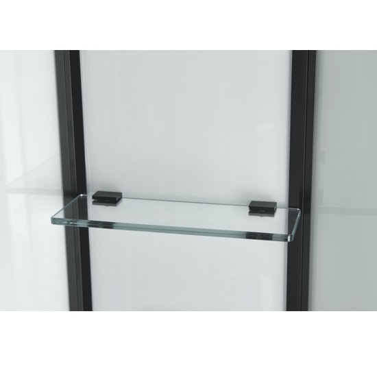 Cabina idromassaggio 90x90 o 80x120 cm con profili neri e sistema Quick Line CA83