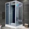 Square whirlpool shower box 100x100 cm with radio led lights and many other functions CA89