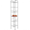 H170 column with 6 multipurpose chrome-plated steel shelves